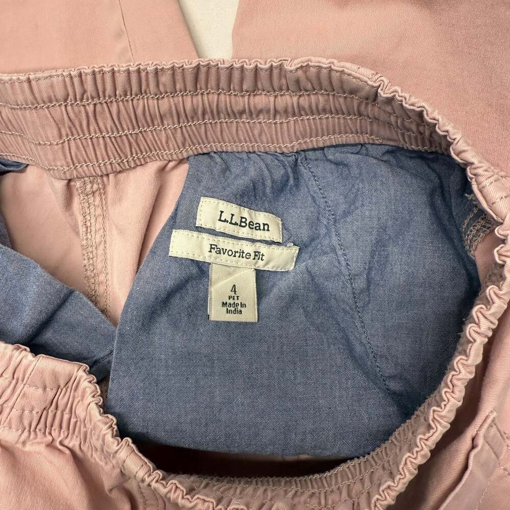 L.L.Bean Women's Pink Favorite Fit Chino Pants Size 4 - Picture 5 of 6